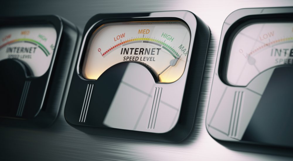 Image of internet speed gauge