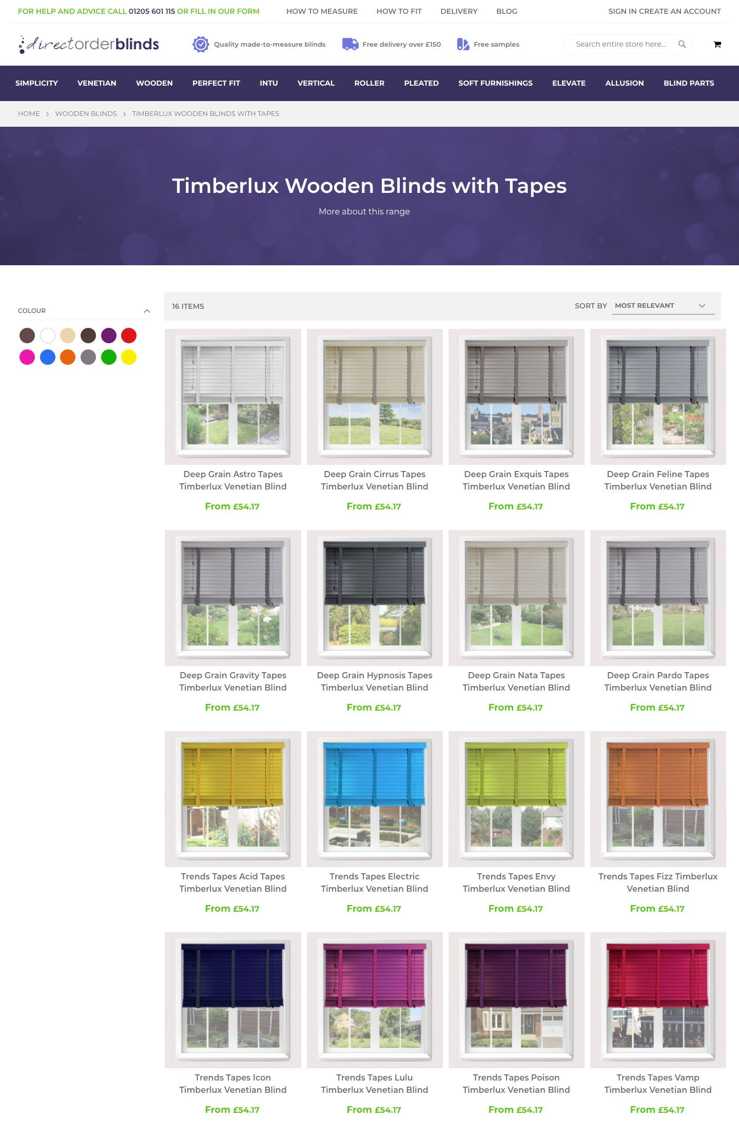 Direct Order Blinds  Development Free Thinking Design